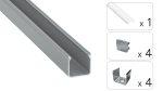 TEKKNI HELSE Set, silver, frozen cover, 2.02 m3.0